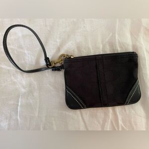 Coach wristlet - black